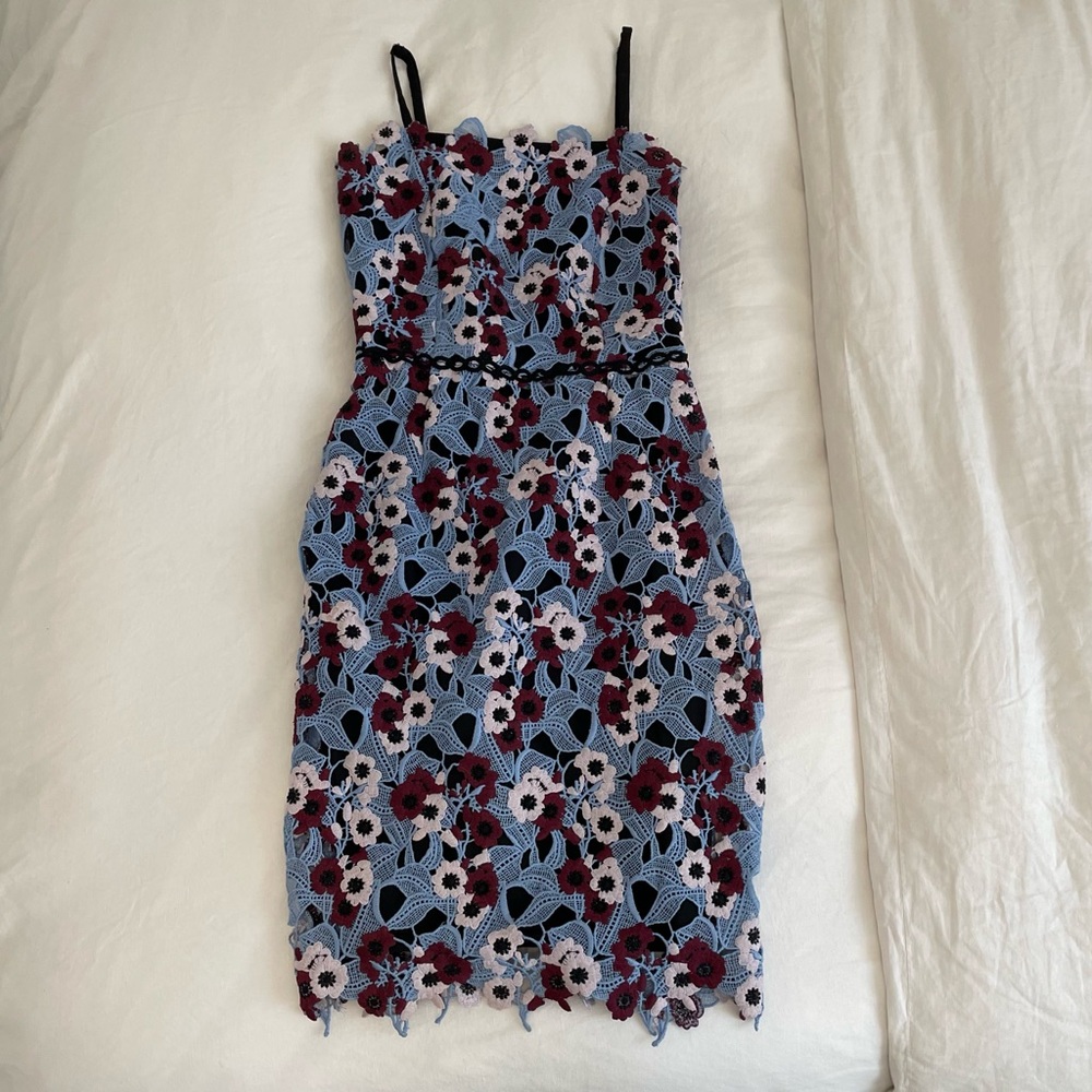 Adelyn Rae Harlow Lace Sheath Dress